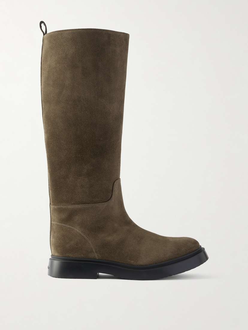 Proenza Schouler Bank Suede Knee Boots