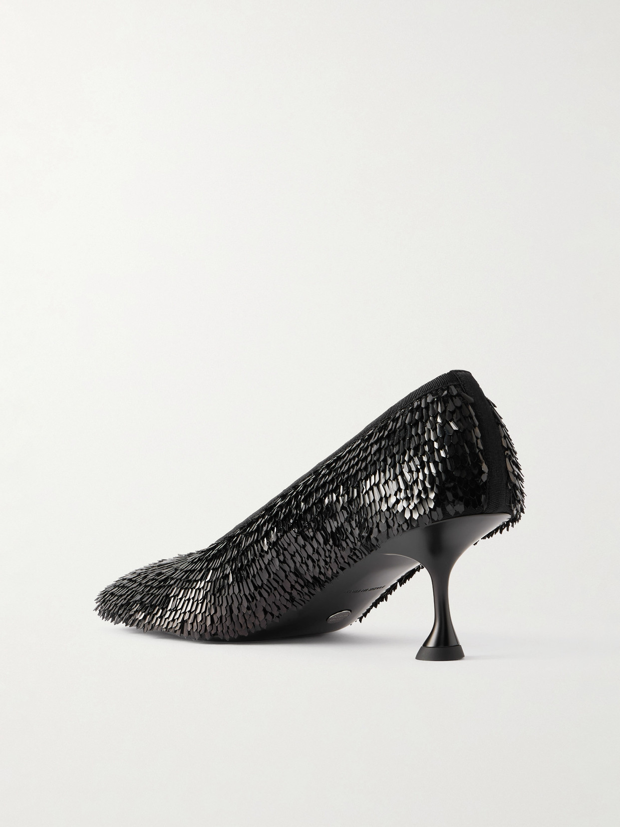 Proenza Schouler Tee Sequined Mesh Pumps In Black