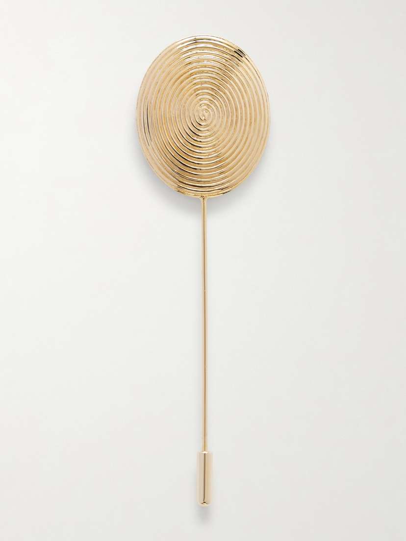 LIÉ STUDIO The Elo Gold-plated Brooch