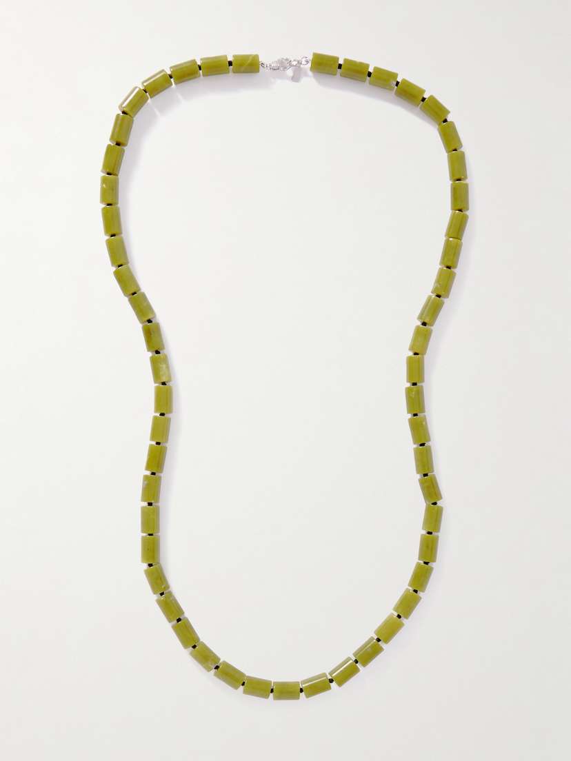 Le Sundial Édith Silver Jade Necklace