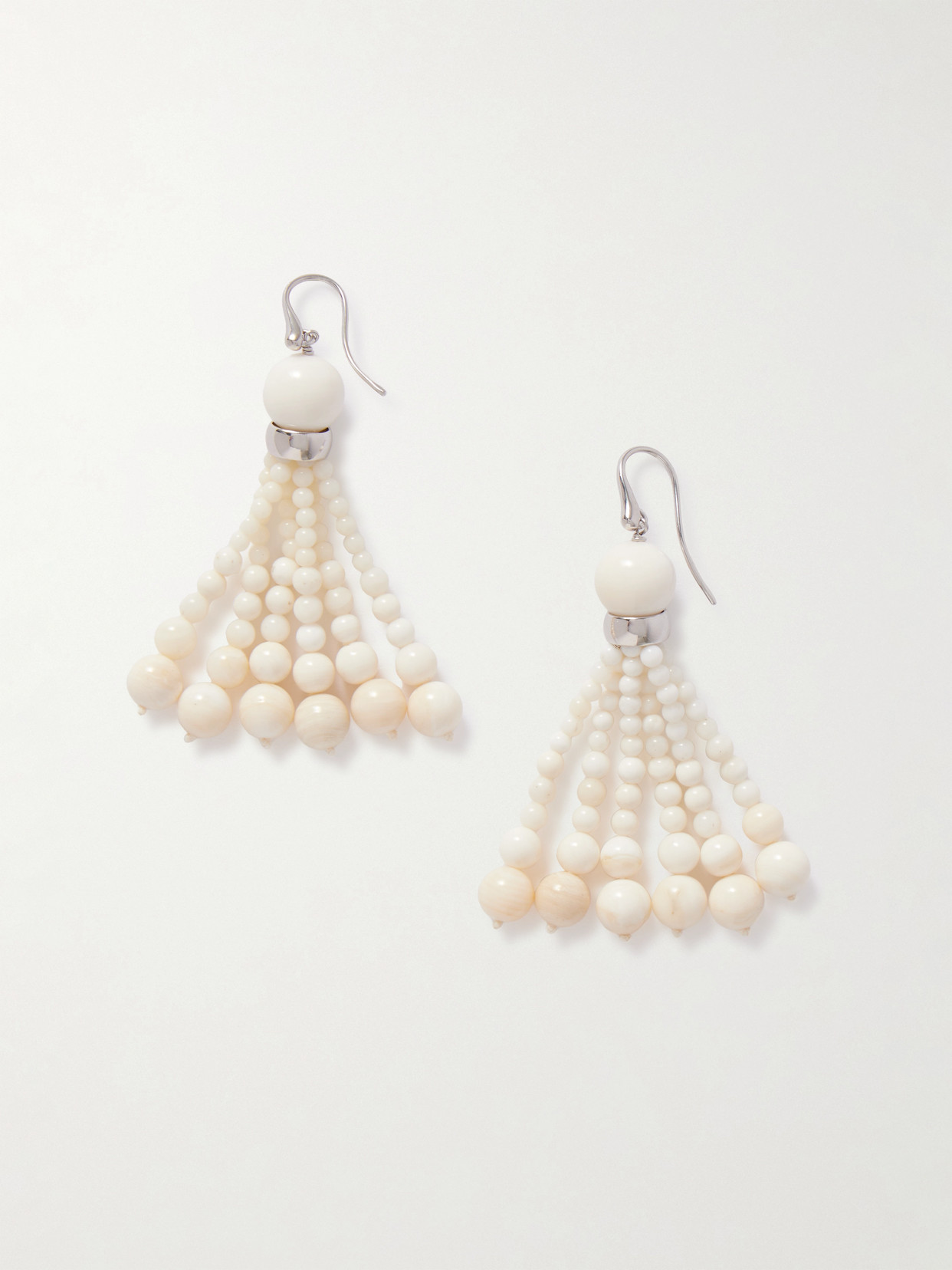 Le Sundial Venice Opera Silver Stone Earrings In Neutral