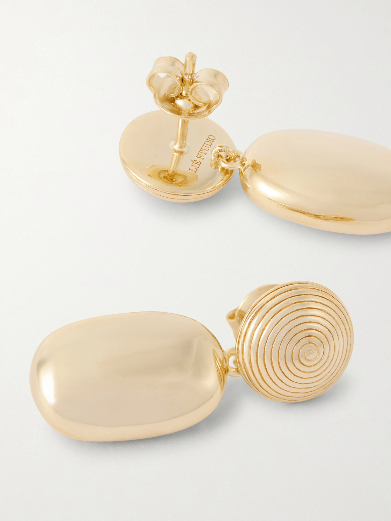 Lie Studio The Carla Gold-plated Silver Earrings In Gold