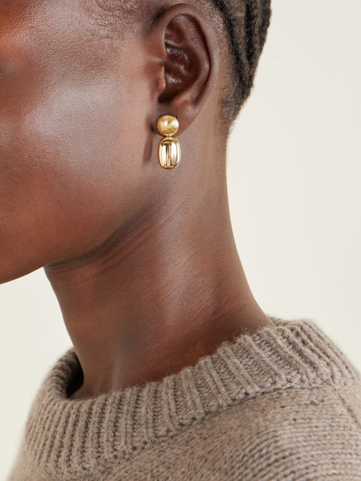 Lie Studio The Carla Gold-plated Silver Earrings In Gold