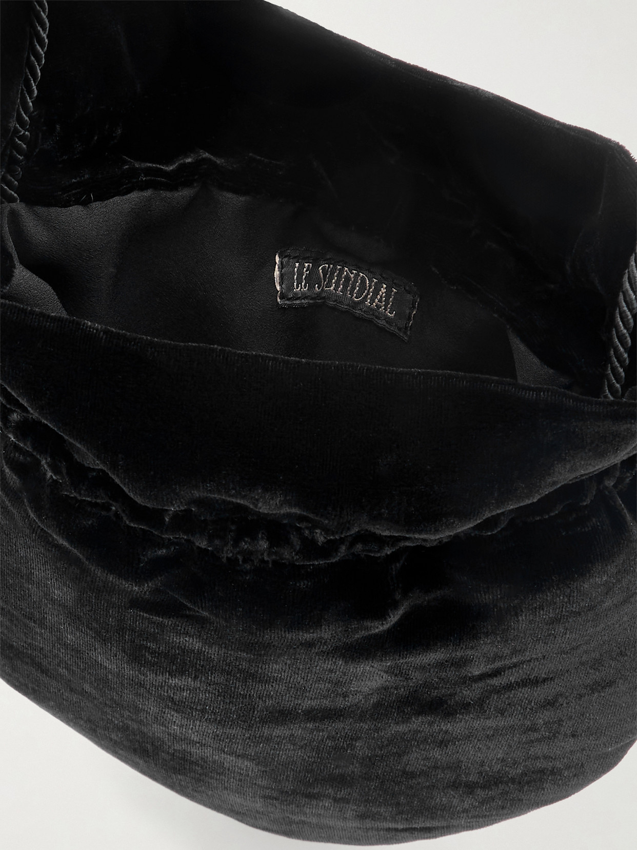 Lee Tasseled Velvet Shoulder Bag