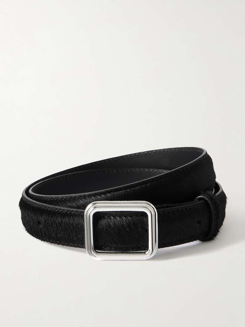 LIÉ STUDIO The Georgia Wide Calf Hair Belt