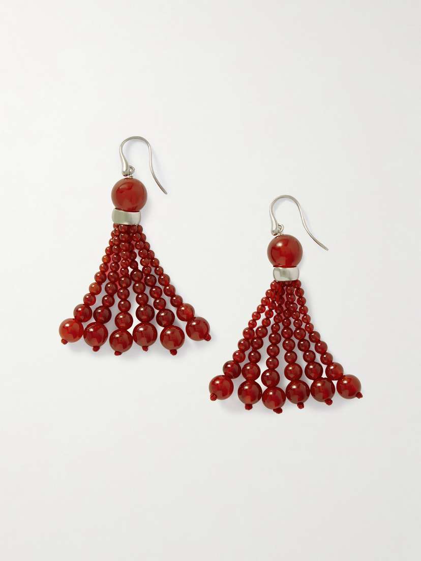 Le Sundial Venice Opera Tasselled Carnelian Earrings