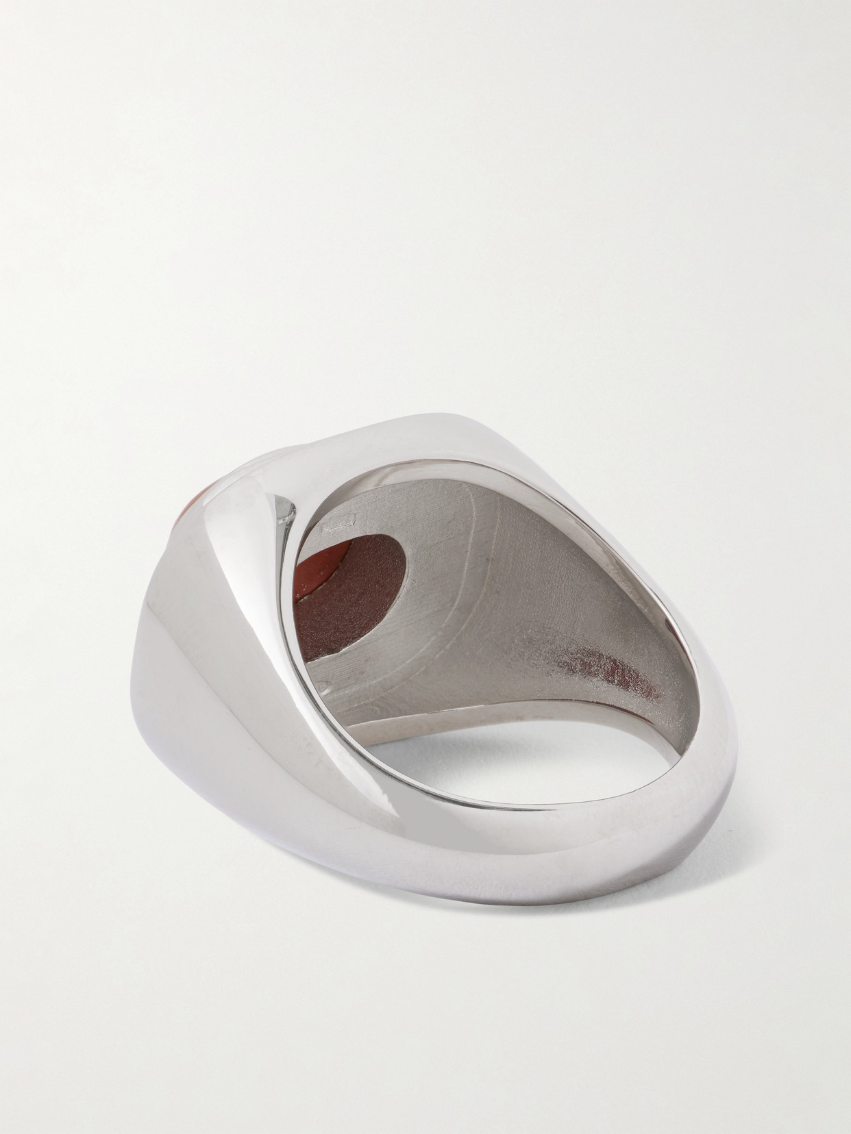 Le Sundial The Deco Silver Jasper Ring In Silver
