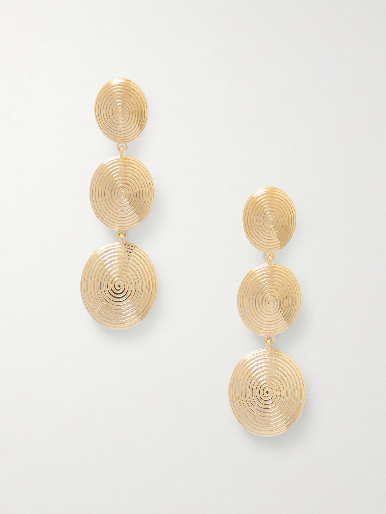 Lie Studio The Ruby Gold-plated Silver Earrings