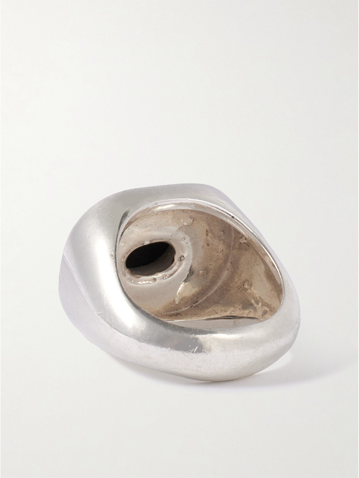 Le Sundial The Deco Silver Onyx Ring In Silver