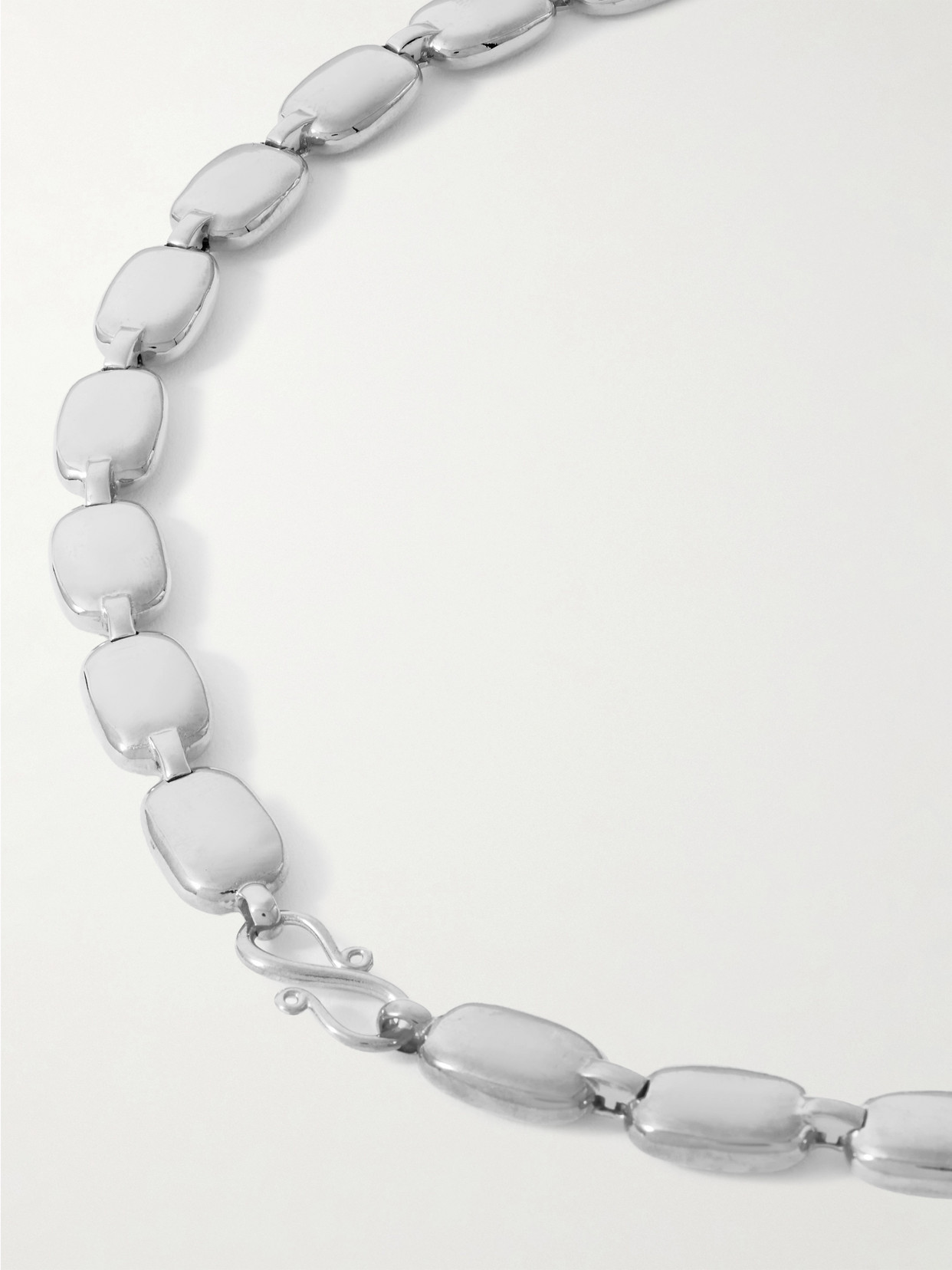 Lie Studio The Monica Silver-plated Necklace In Metallic