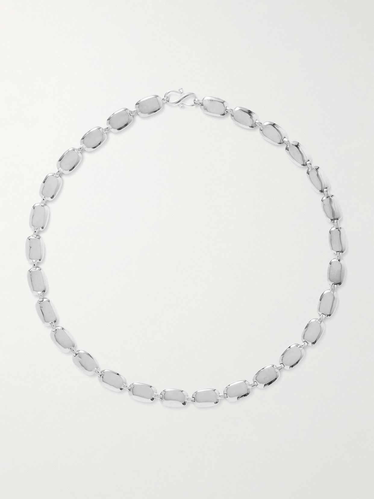 Lie Studio The Monica Silver-plated Necklace In Metallic