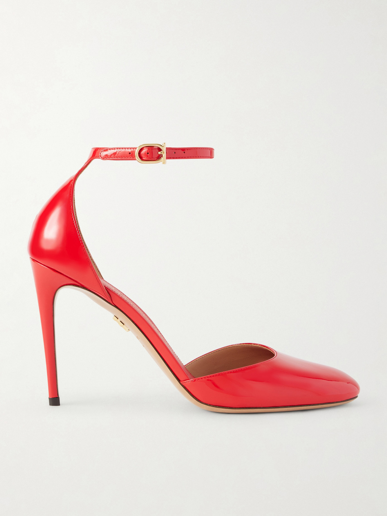 Ferragamo Maily Patent Leather Pumps In Red