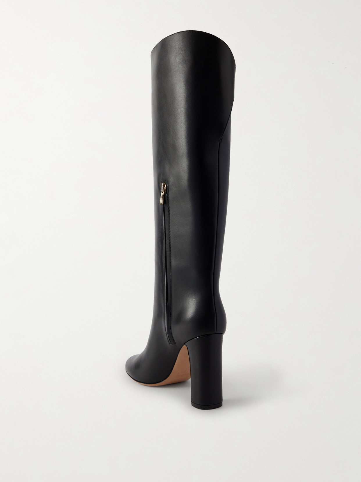 Enni Embellished Leather Knee Boots