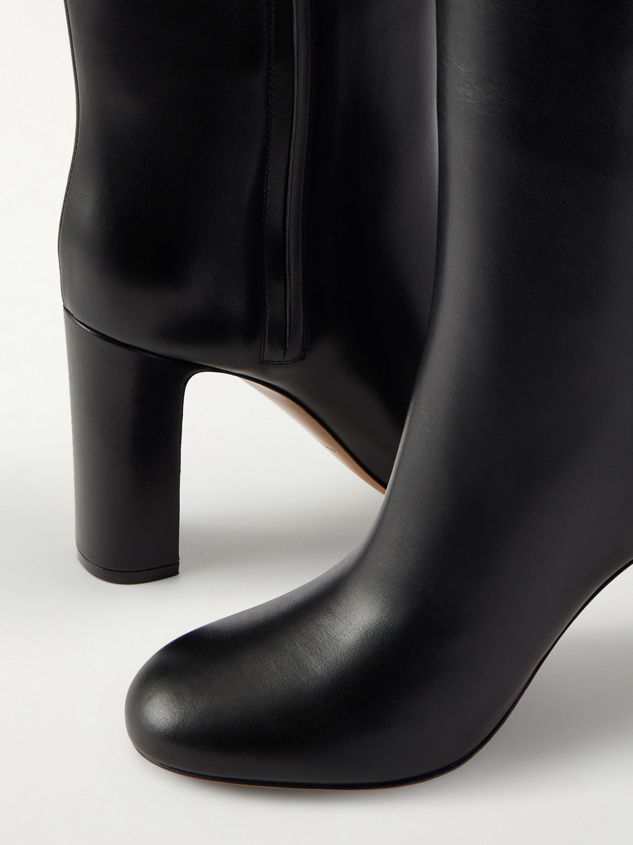 Enni Embellished Leather Knee Boots