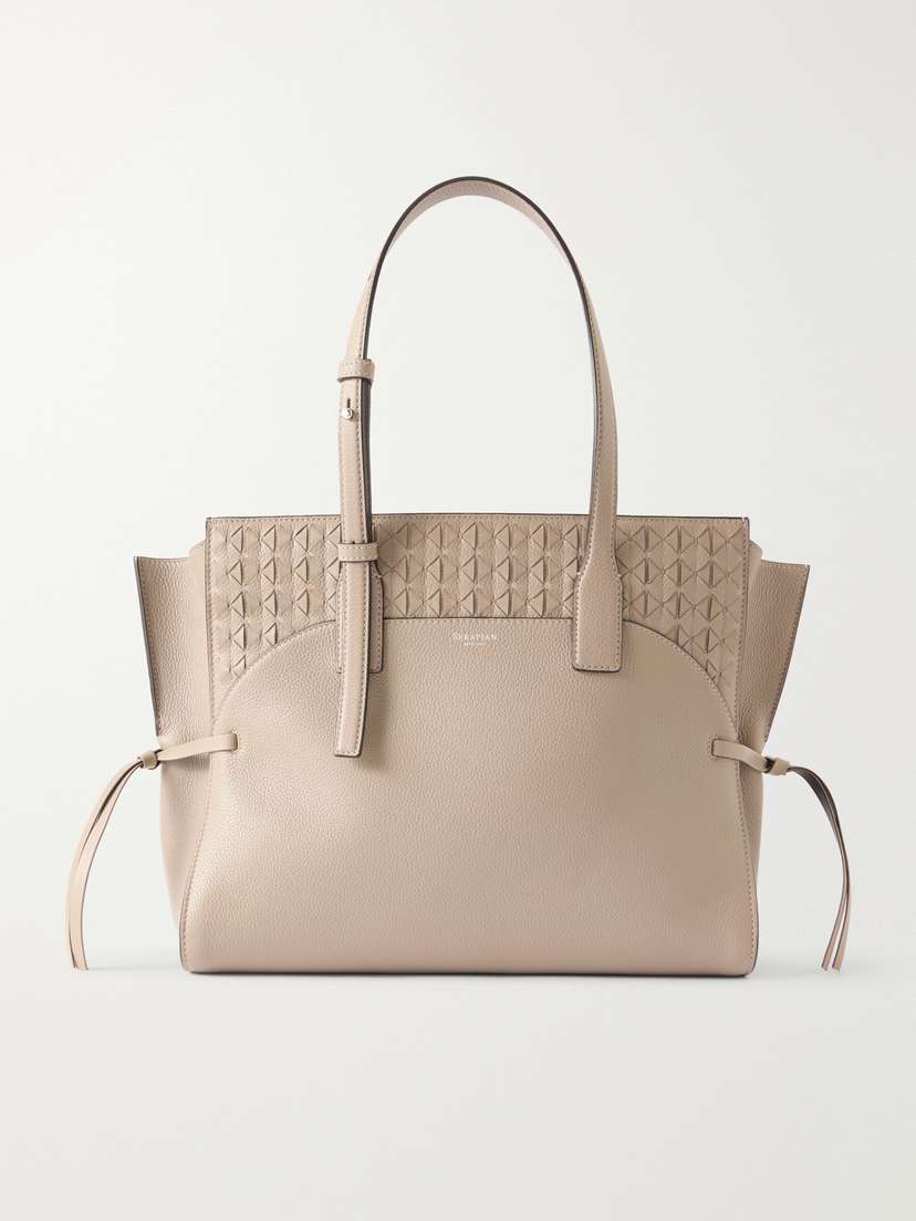 Serapian Maro Medium Textured-leather Tote