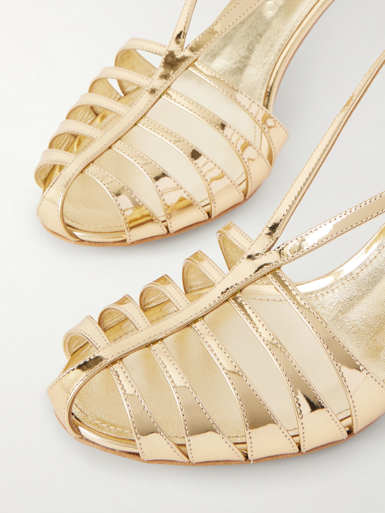 Lilie Metallic-Leather Sandals