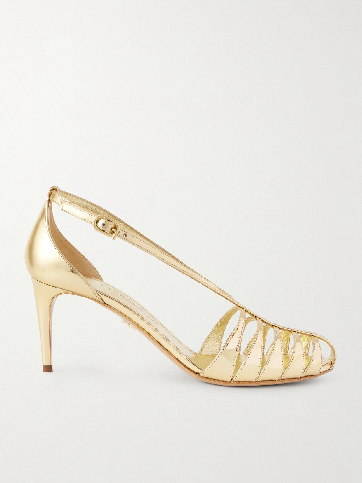 Lilie Metallic-Leather Sandals