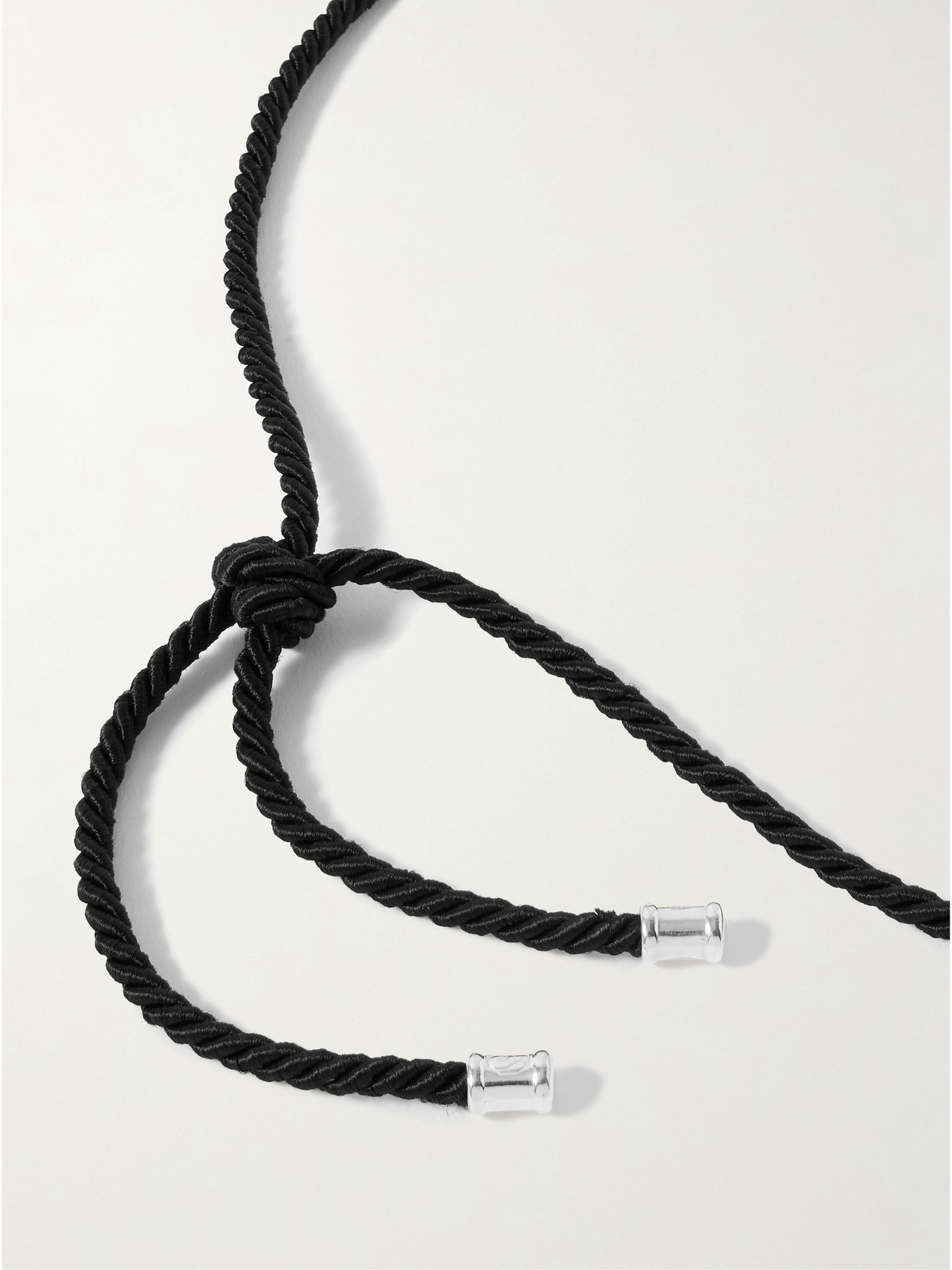 Le Sundial Trinity Onyx Tassel Necklace In Black