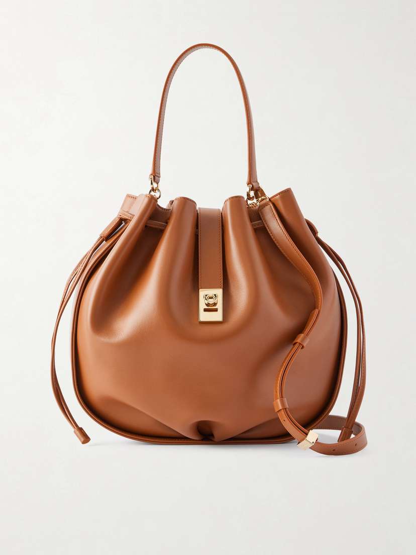Ferragamo Hug Leather Shoulder Bag