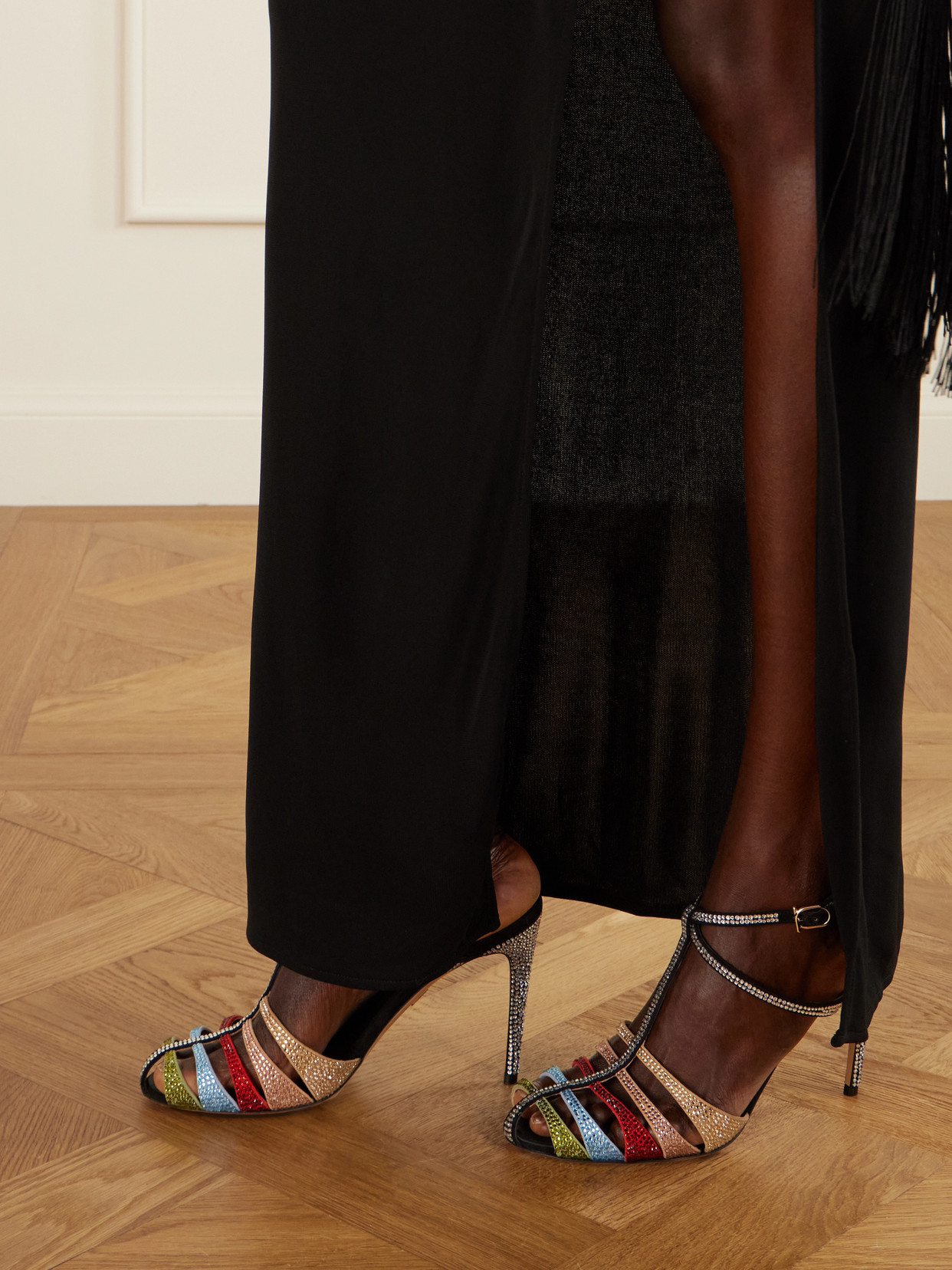 Lipa 95 Crystal-Embellished Sandals