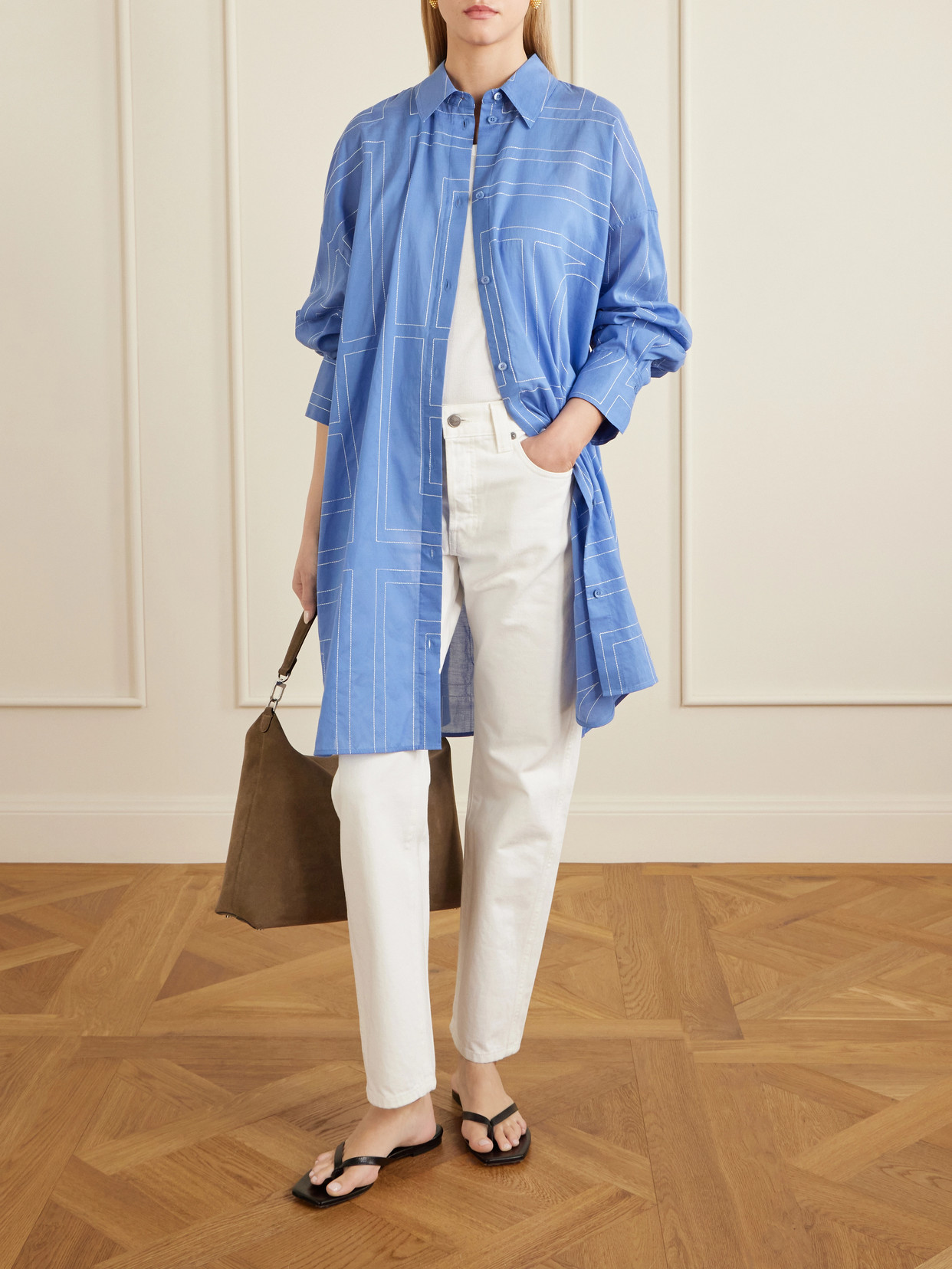 Organic Cotton And Lyocell-Blend Shirt