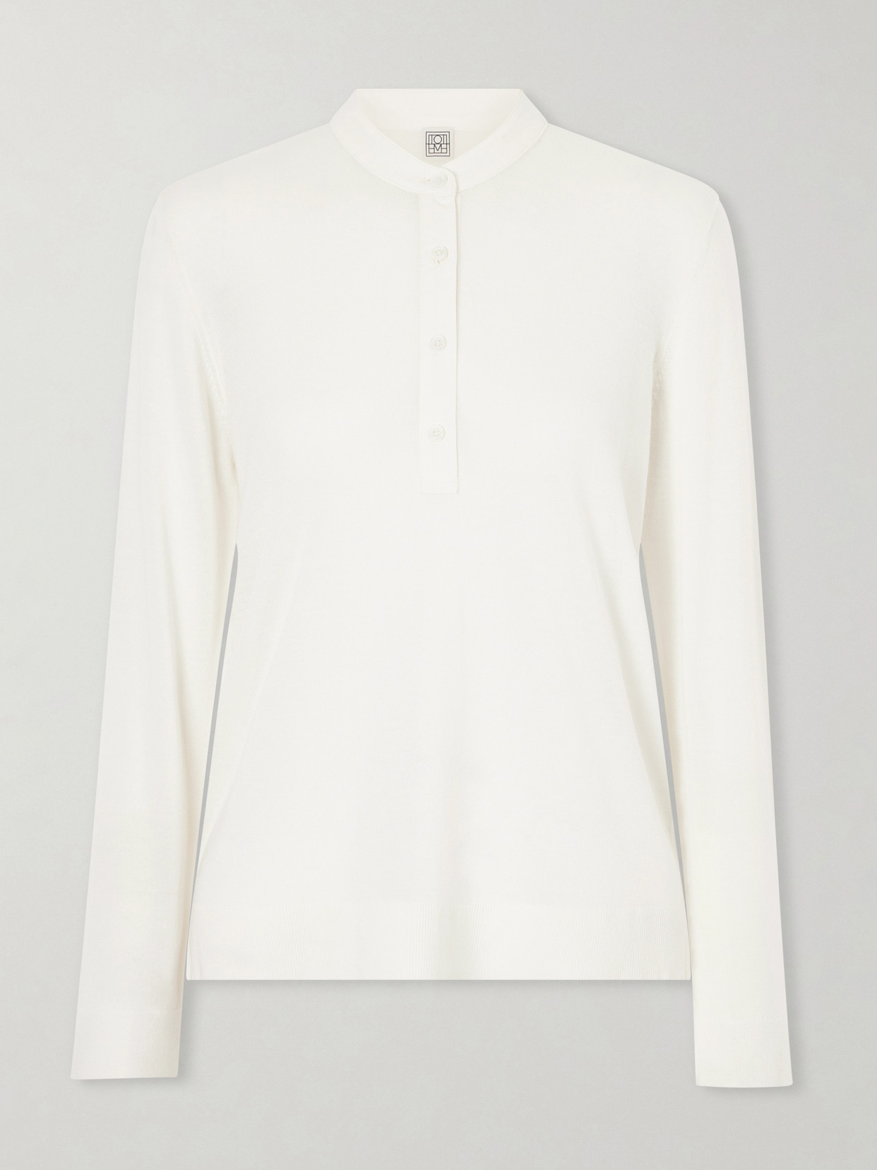 Totême Wool And Silk-blend Sweater In White