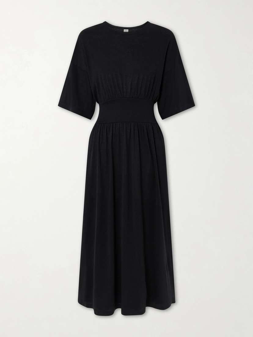 TOTEME Cotton And Silk-blend Midi Dress