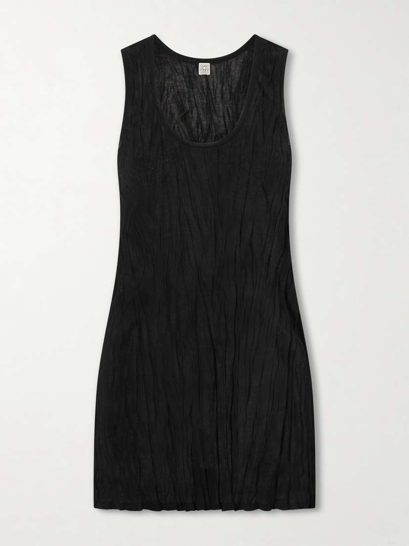 TOTEME Crinkled Viscose Knit Tank