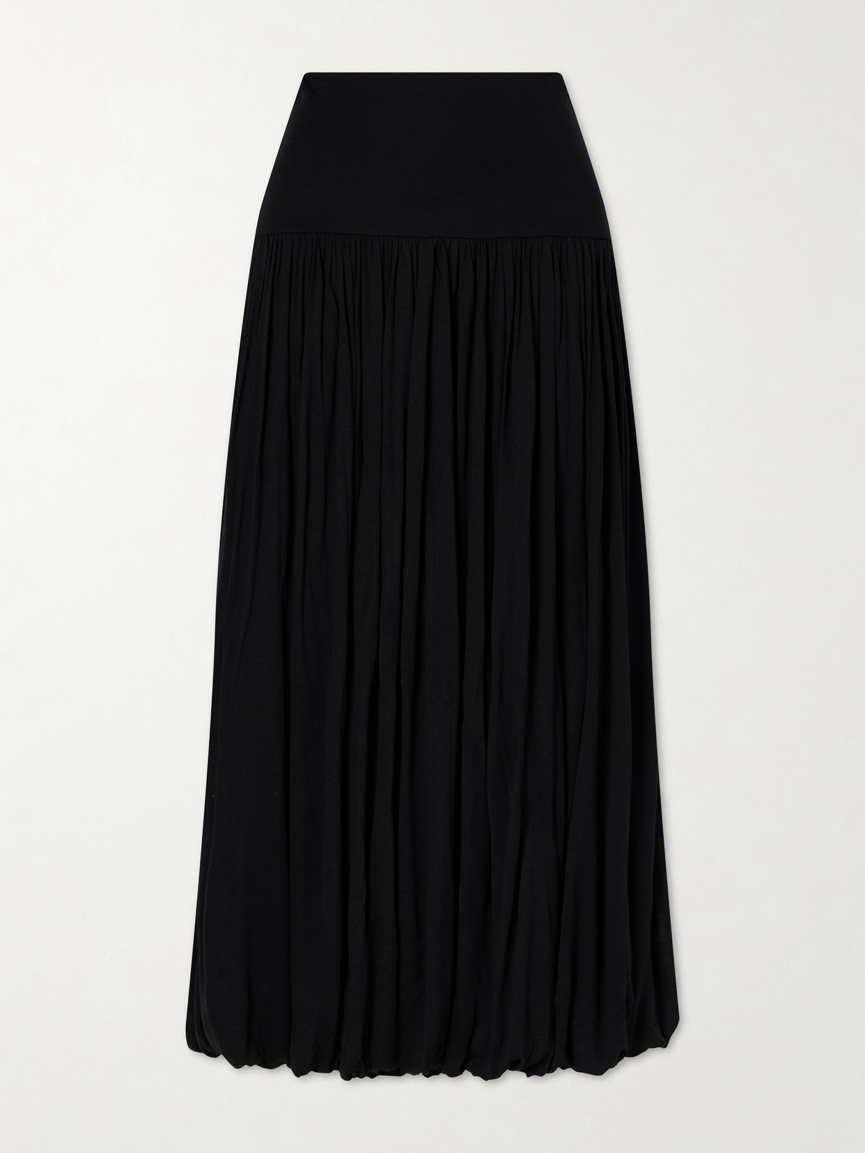Gathered Midi Skirt