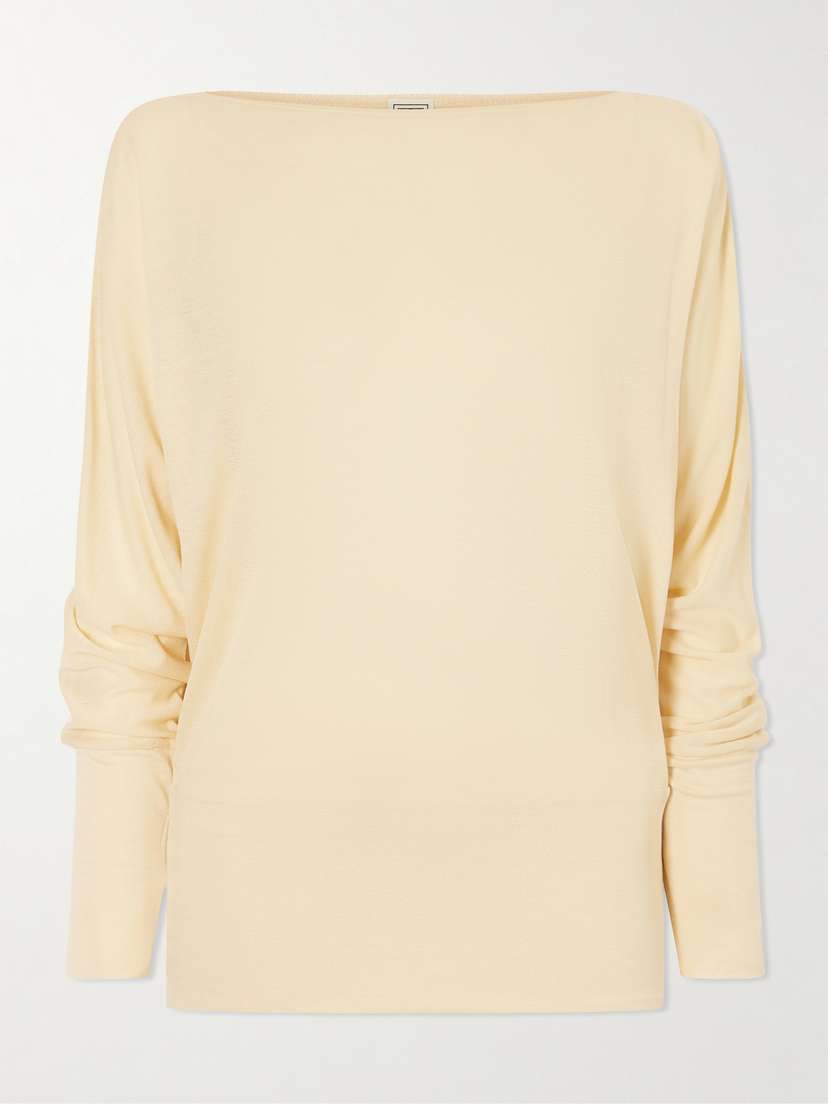 TOTEME Boatneck Jersey Top
