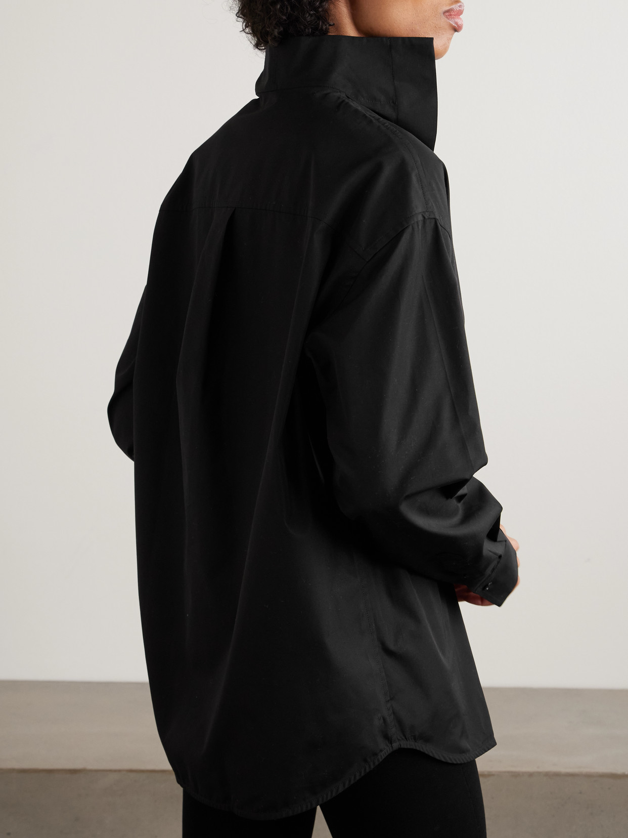 Sharp Oversized Cotton-Poplin Shirt
