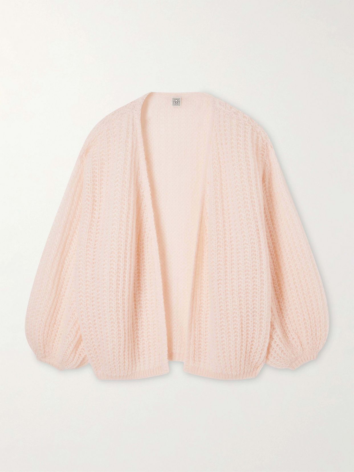 Totême Open-knit mohair-blend cardigan
