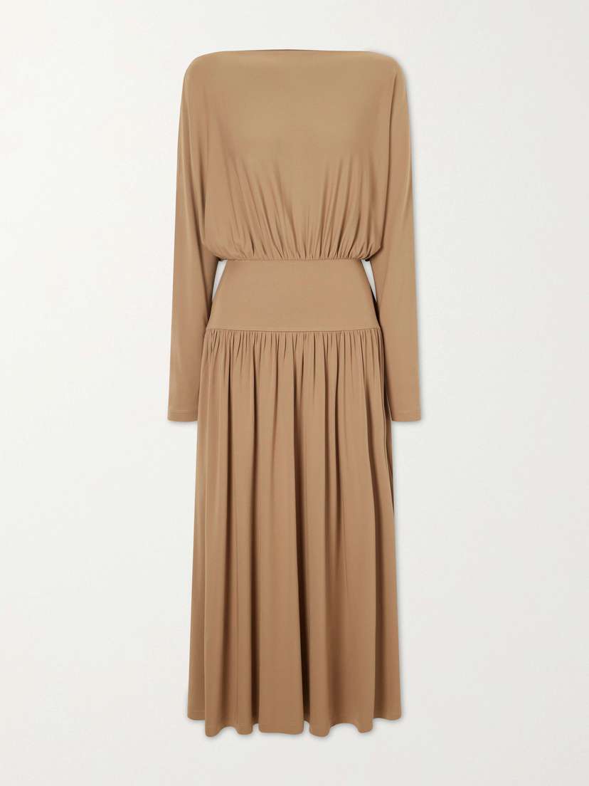 TOTEME Boatneck Jersey Maxi Dress