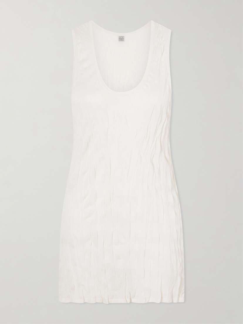 TOTEME Crinkled Viscose Knit Tank