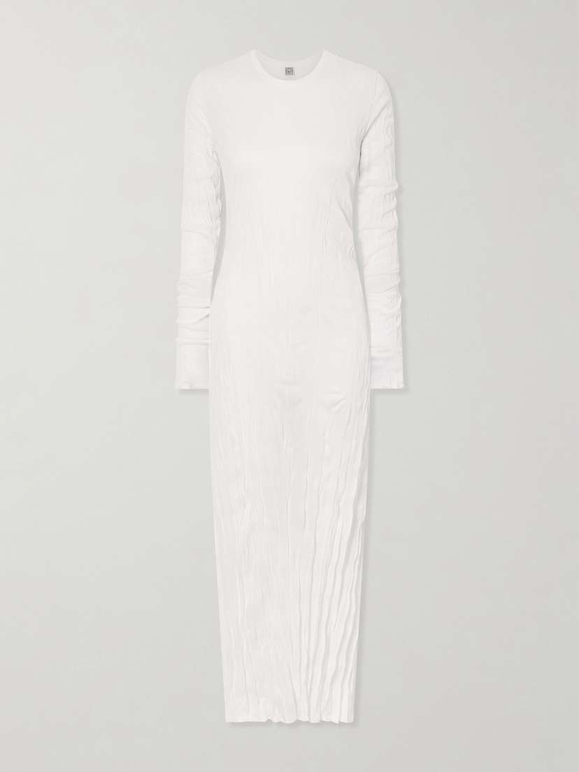 TOTEME Column Crinkled Maxi Dress