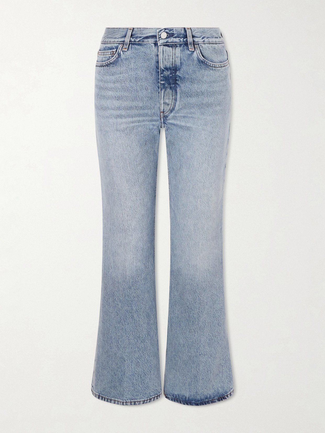 Totême Kick Organic Flared Jeans In Blue