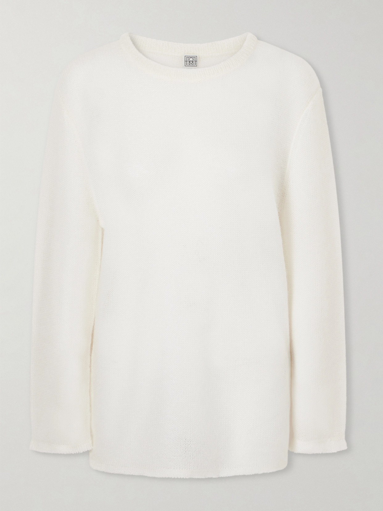 Totême Mohair-blend Sweater In White
