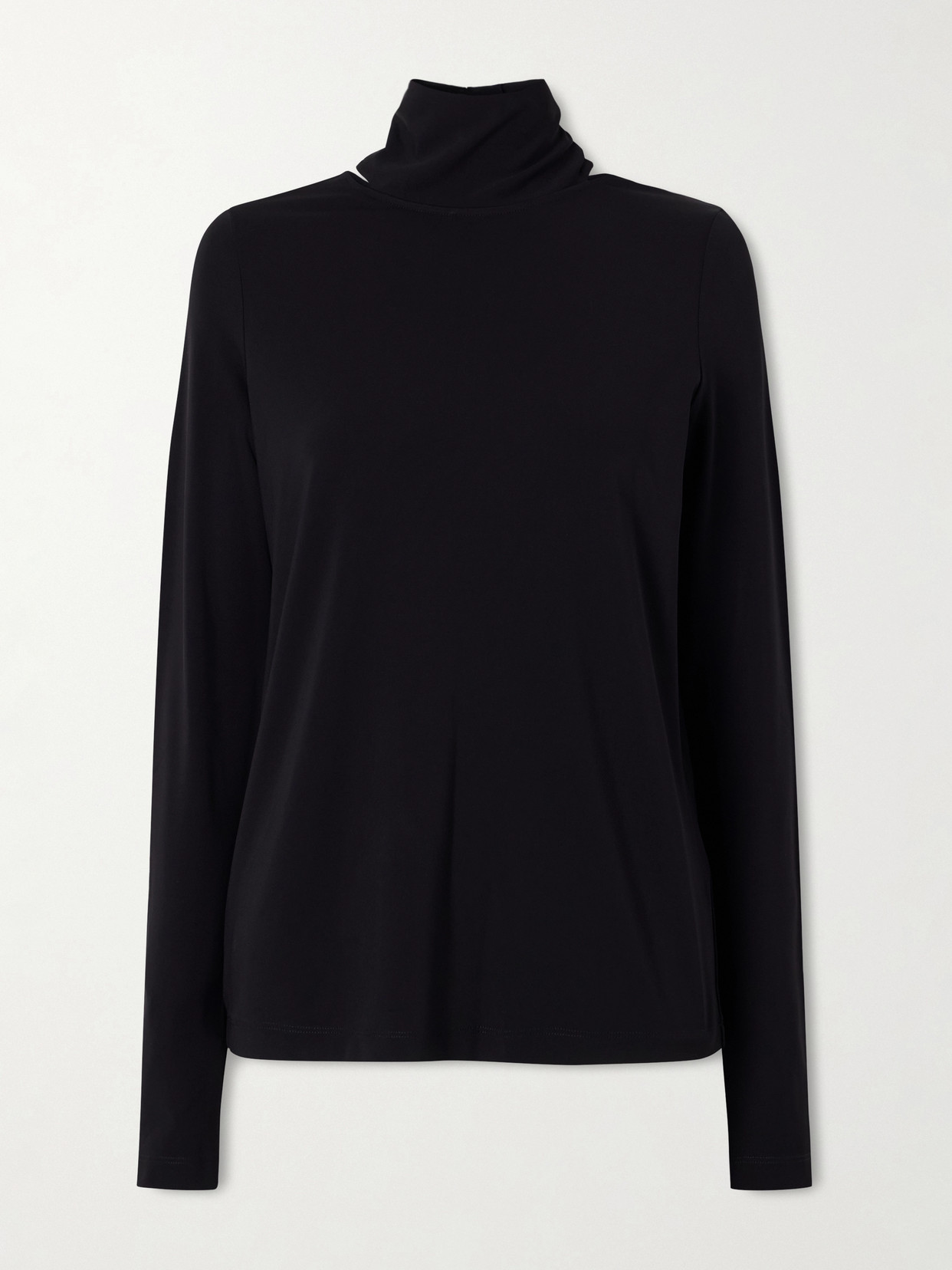 Totême Stretch-jersey Blouse In Black