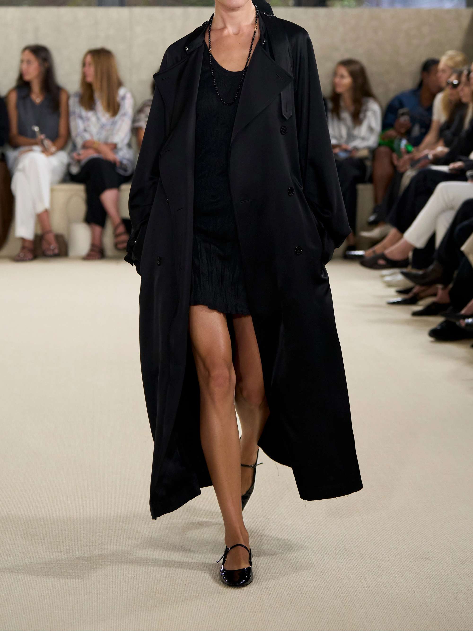 TOTEME Double-breasted draped satin trench coat | NET-A-PORTER