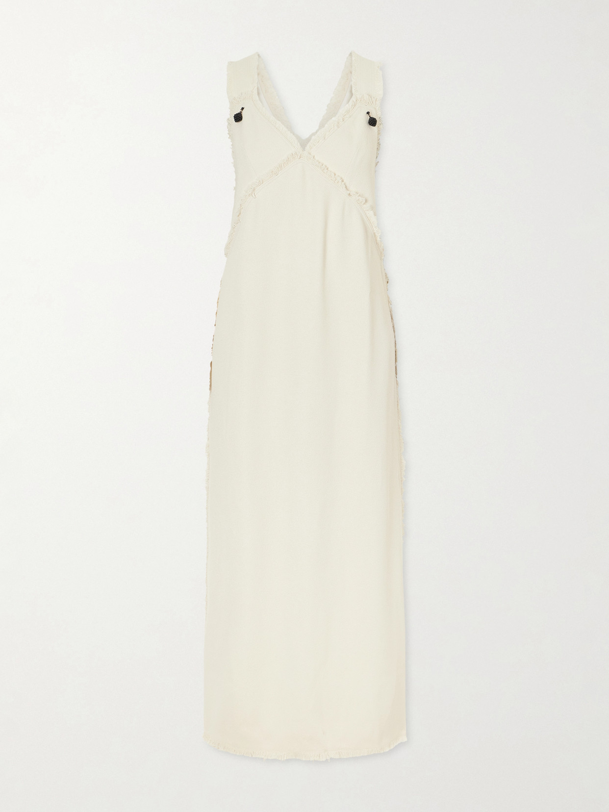 Totême Crepon Maxi Dress In Neutral