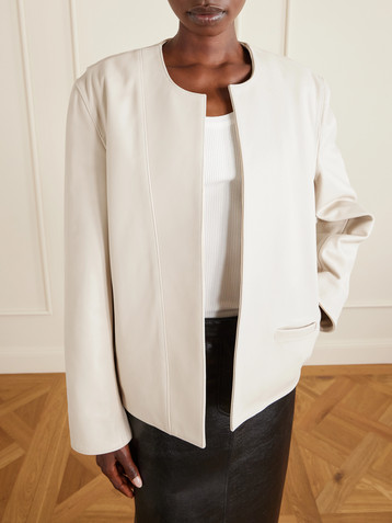 TOTEME Padded leather jacket