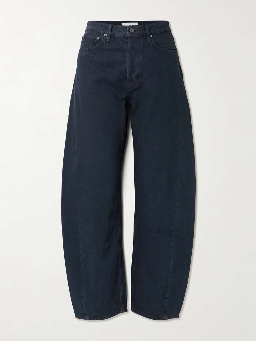 AGOLDE Luna Pieced High-waist Tapered Jeans