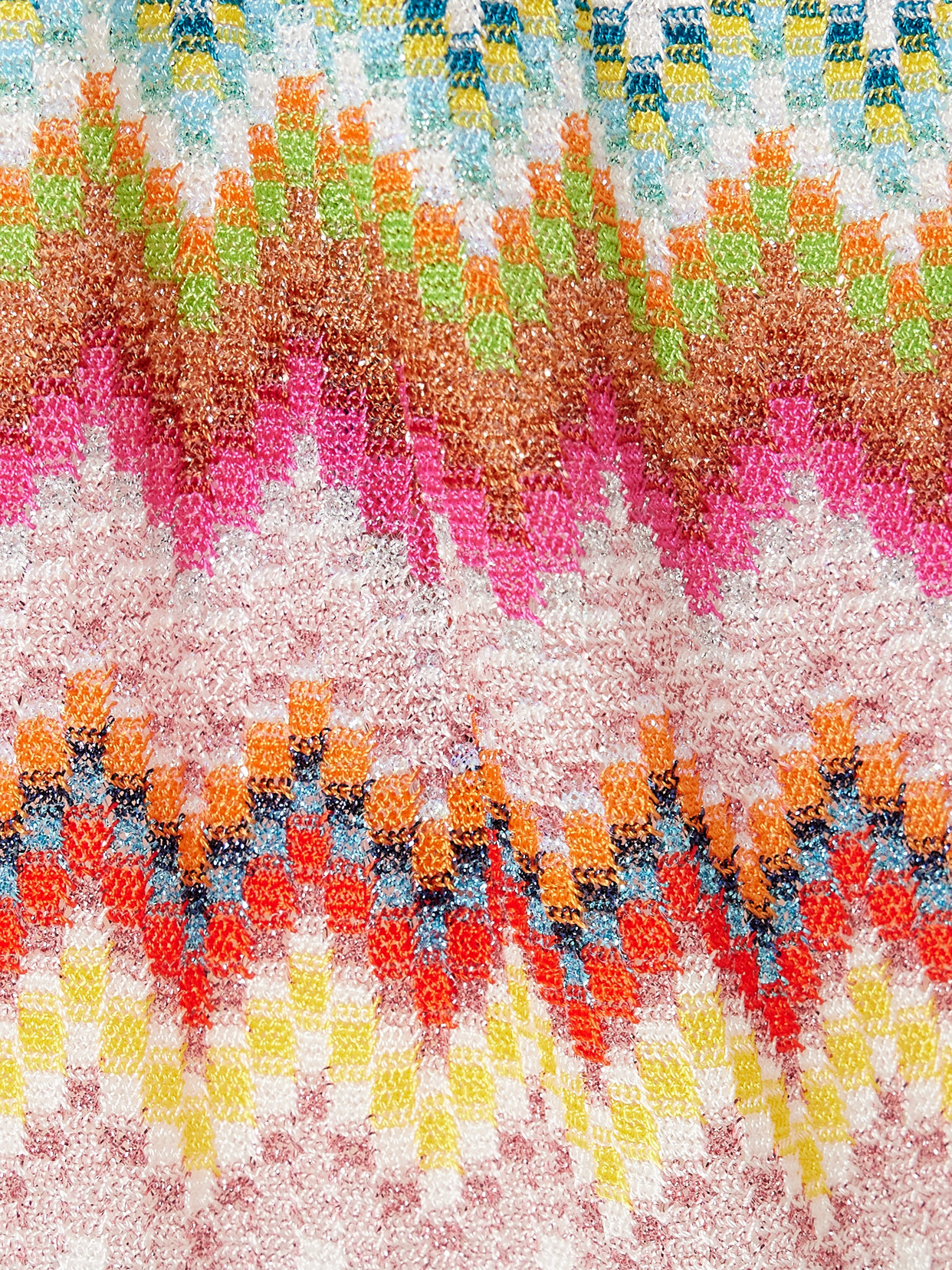 Missoni Mare Cropped Striped Metallic Crochet-knit Halterneck Top In Multi