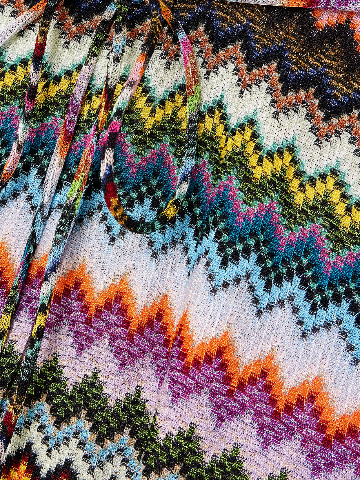 Missoni Mare Striped Metallic Crochet-knit Maxi Wrap Skirt In Multi