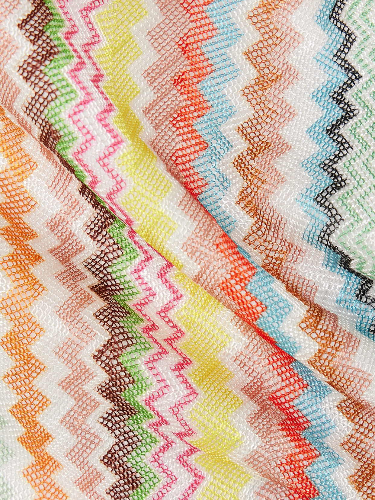 Missoni Mare One-shoulder Cutout Metallic-trimmed Striped Crochet-knit Swimsuit In Multi