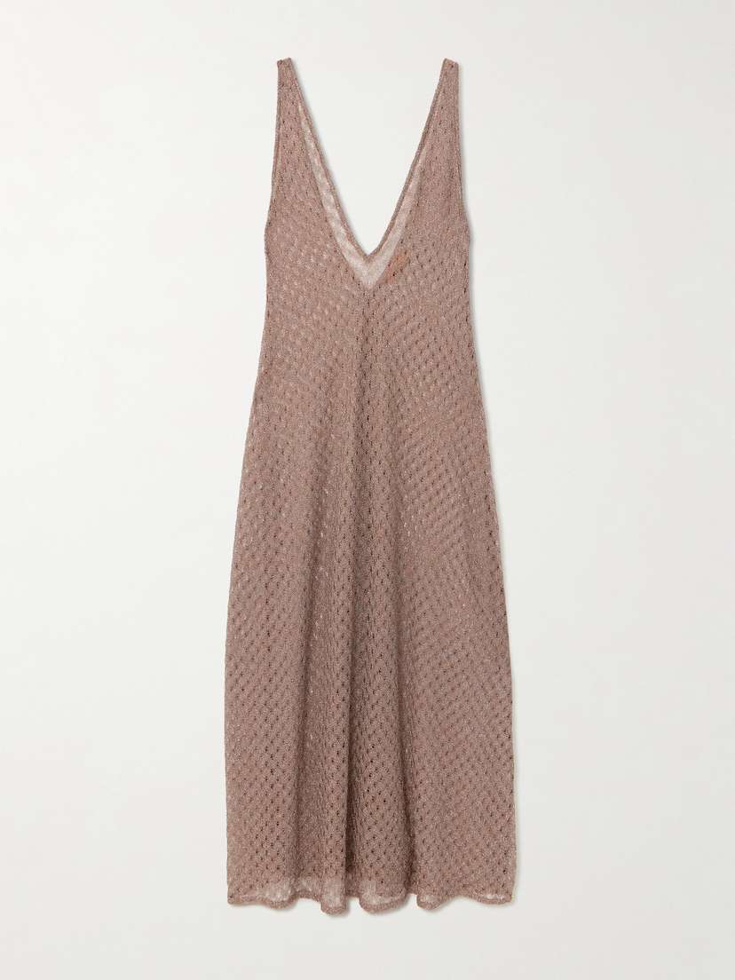 Missoni Metallic Crochet-knit Cover-up