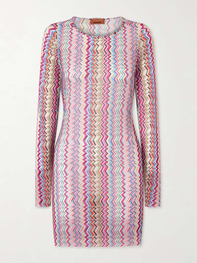 Missoni Striped Stretch-jersey Mini Dress