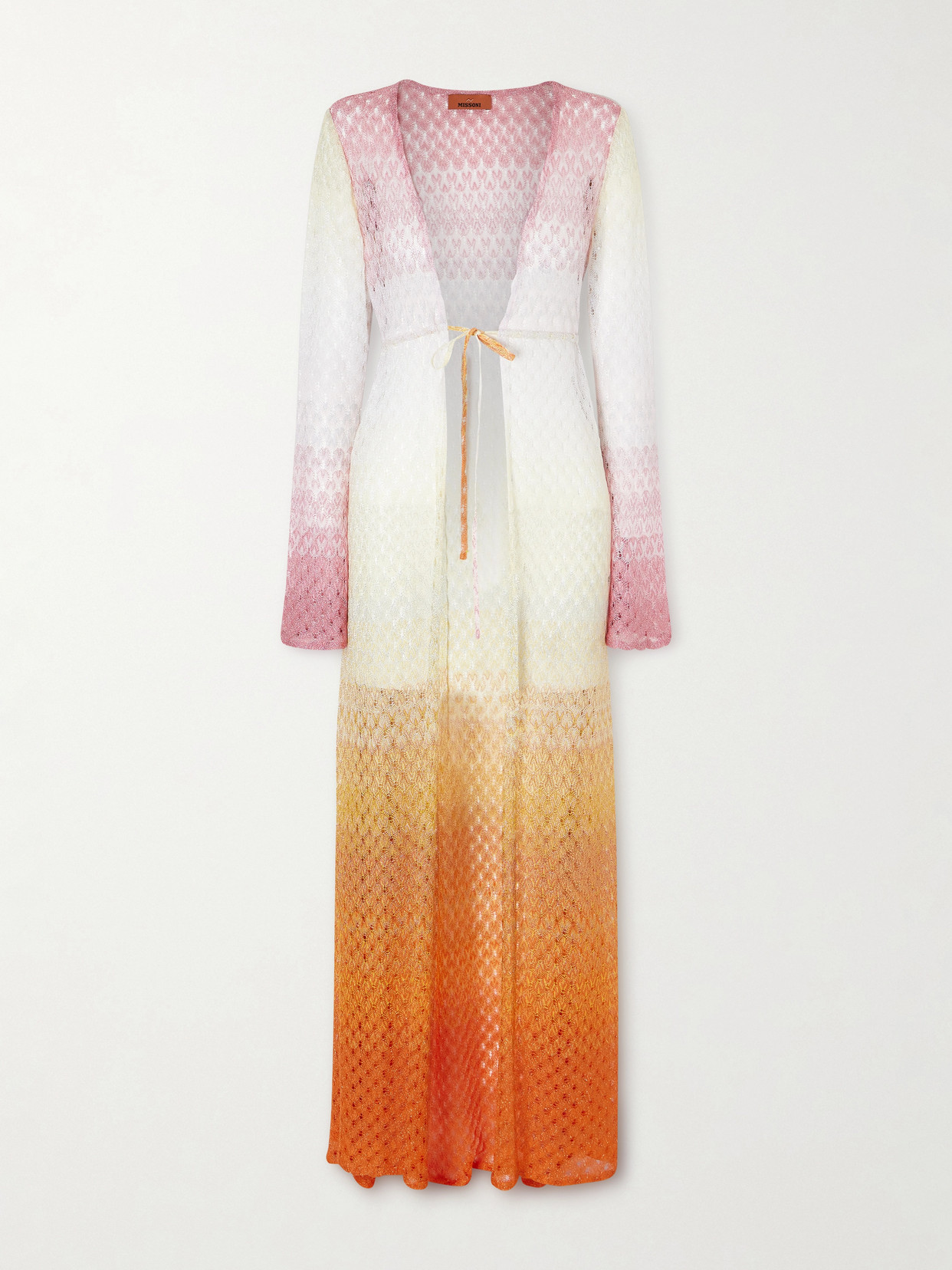 Missoni Dégradé Metallic Crochet-knit Coverup In Multi