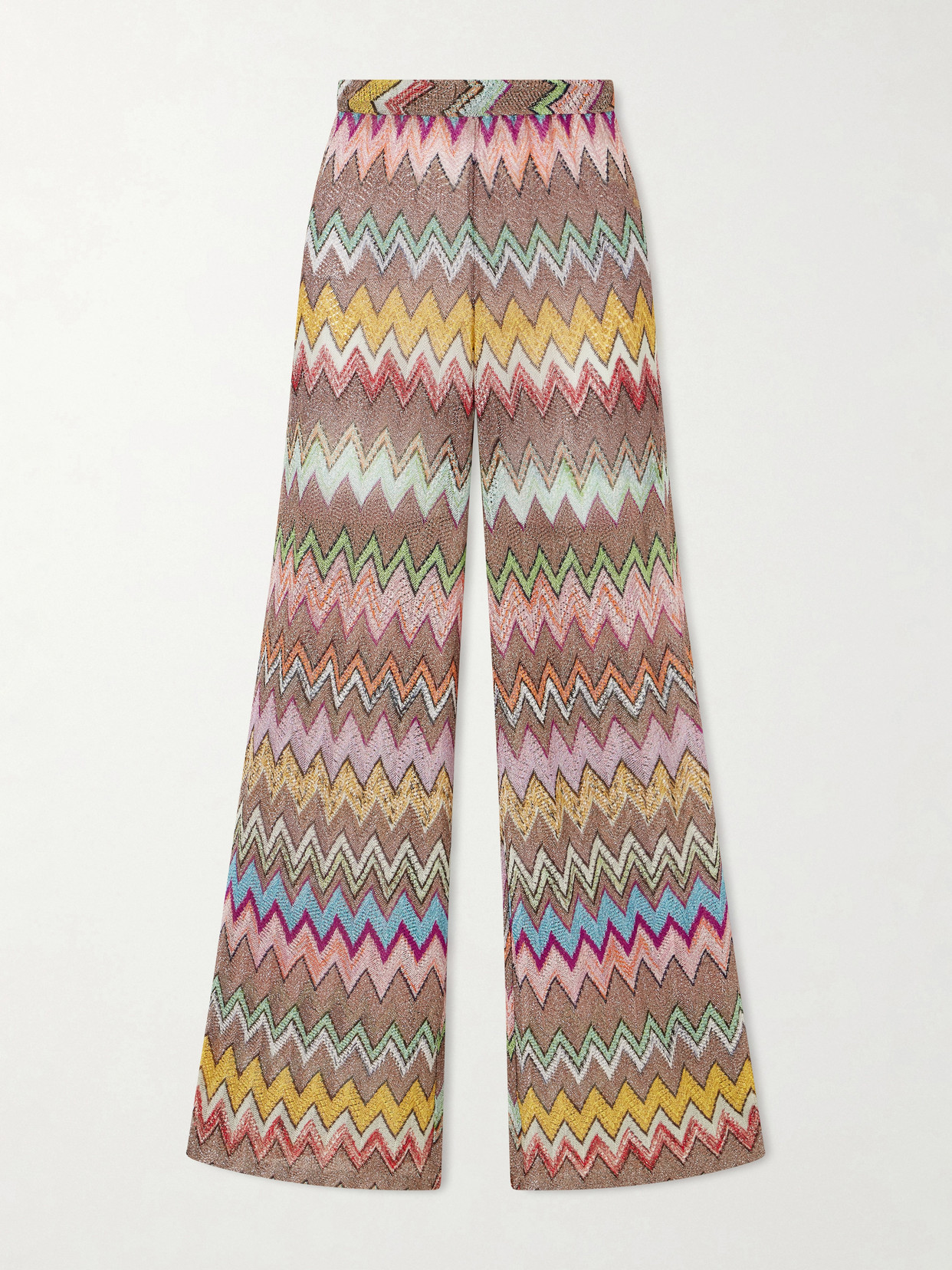 Missoni Crochet-knit Wide-leg Pants In Multi