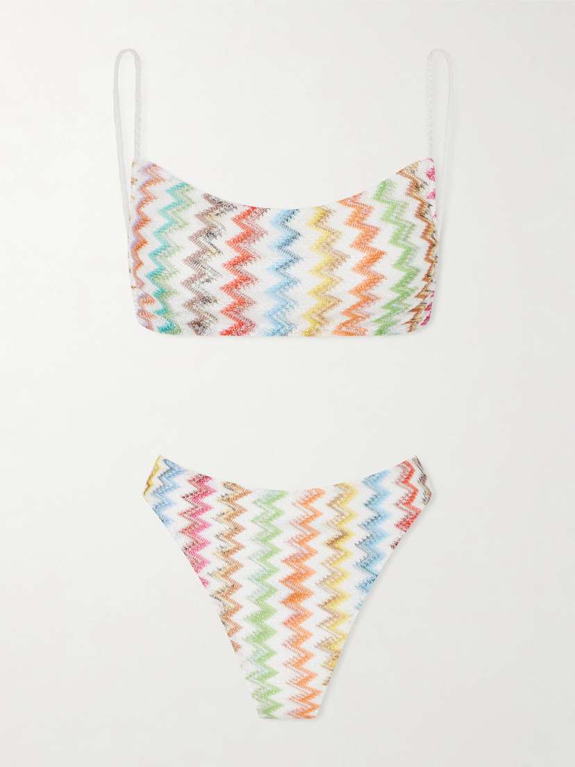 Missoni Striped Crochet-knit Triangle Bikini | Thumbnail 5